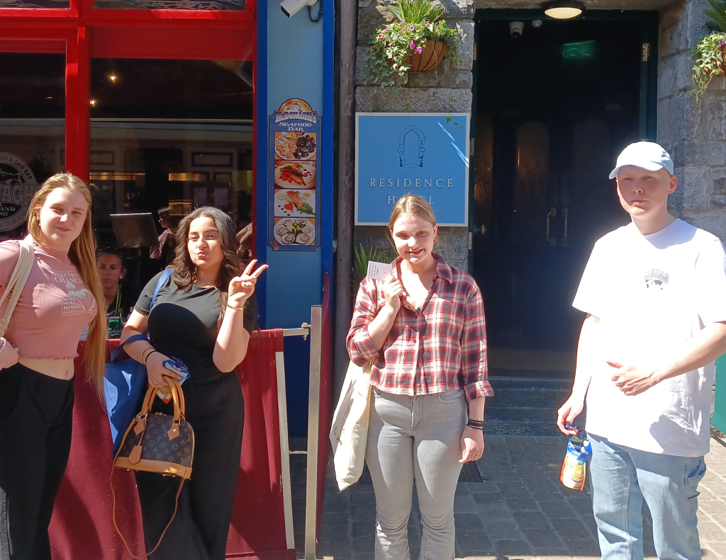Curio students in Quay Street